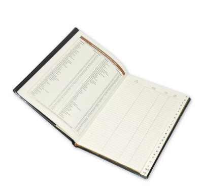 FIS Address Book English with Italian PU Cover, with Gilding, A5 (148 x 210 mm) Size, 50 Sheets - FSADA5EG