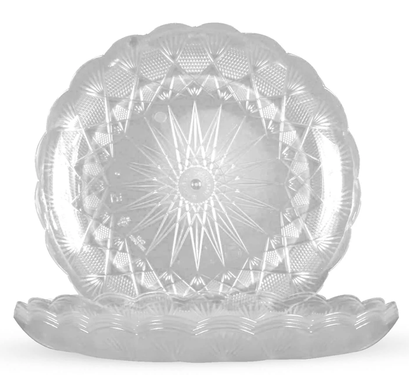 Round Crystal Design Plate 10 KG 27 CM