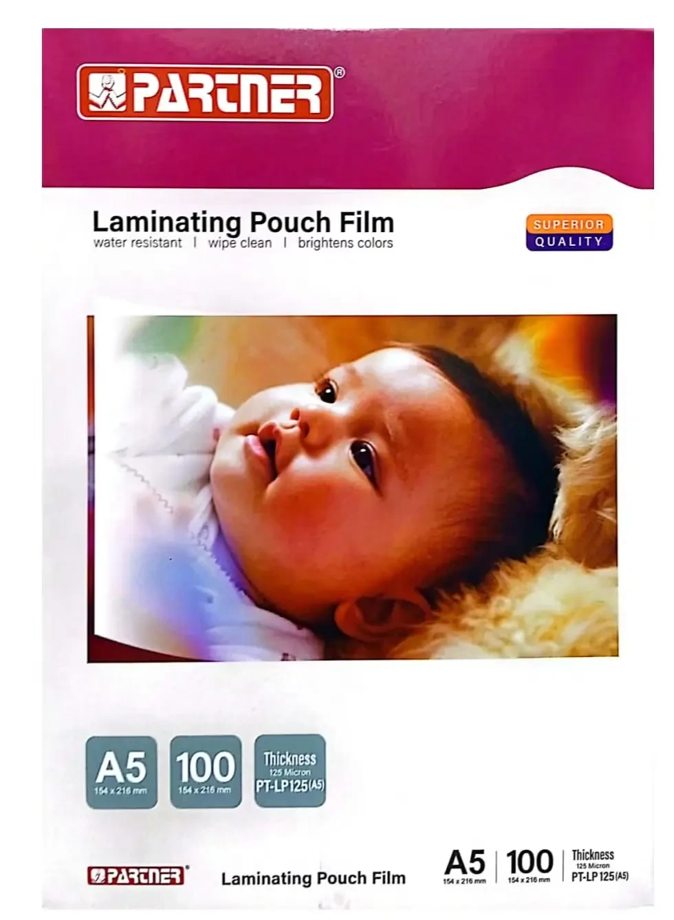 Partner A5 Laminating Pouch Film