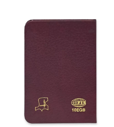 FIS Golden Bonded Leather Pocket Diary 2024 (English) Maroon - FSDI10EGB24MR