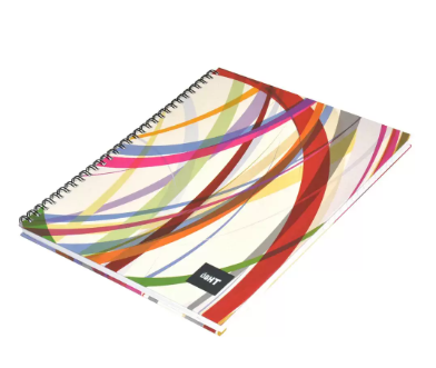 LIGHT Pack of 5 Design Spiral Hard Cover Note Book Single Line ,10X8 Inches (25.4 X 20.32 cm),100 Sheets - LINBS1081001402