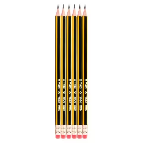 Maxi Classic Hexagonal Quality Graphite Pencils 12 PCS Pack of 3