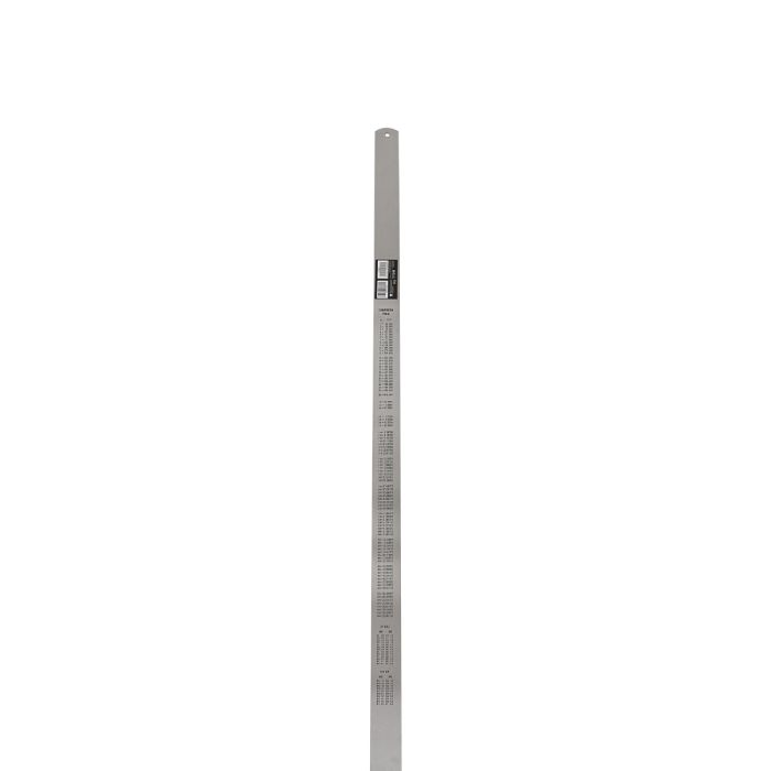 Geepas Stainless Steel Ruler - 120cm(48”) Precision Metal Ruler For Accurate Easy To Read Measurements For Office Engineering Drawings With Conversion Tables - Hanging Hole For Storage