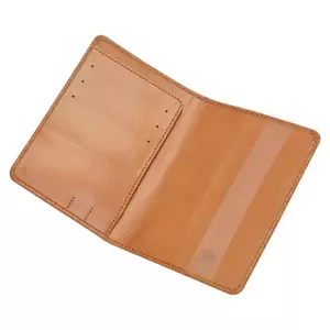 FIS Brown Polyurethane For Unisex - Passport Wallet - FSGNBRD2