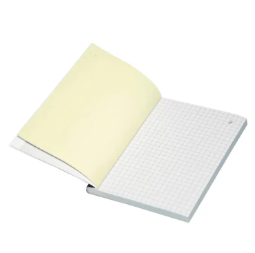 12-Piece FIS French Duplicate Books, NCR Paper (50 Sets) 5mm Square, Original with 1 Duplicate, A6 Size - FSDUA65MMNCR