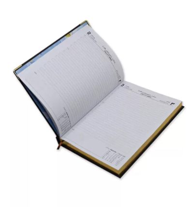 FIS Golden Executive Daily Diary 2023 (Arabic/English) Chocolate - FSDI88AEG23CH