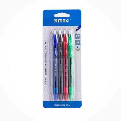 Maxi Super Gel Pen 0.7mm Multicolour 4