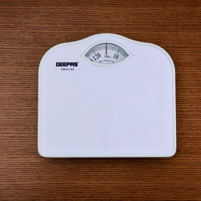 Geepas Weighing Scale - Analogue Manual Mechanical Weighing Machine For Human Bodyweight Machine