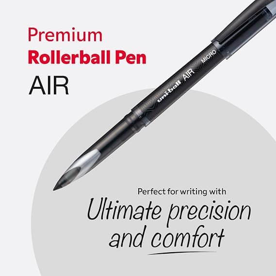 Uni-Ball UBA-188-M Roller Ball Pen Air-Tip 0.28-0.5mm, Black