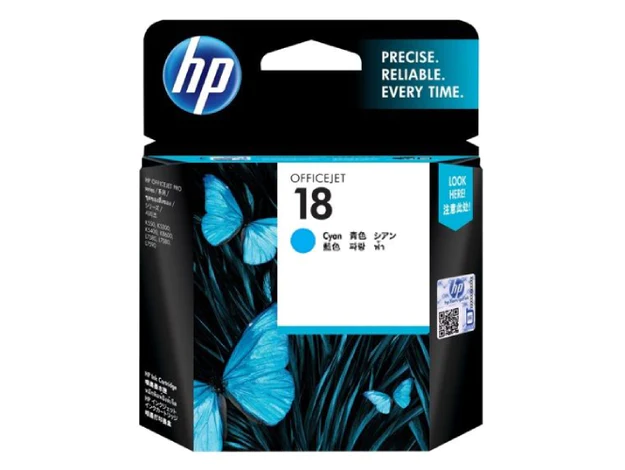 HP 18 Cyan Original Ink Cartridge (C4937A)