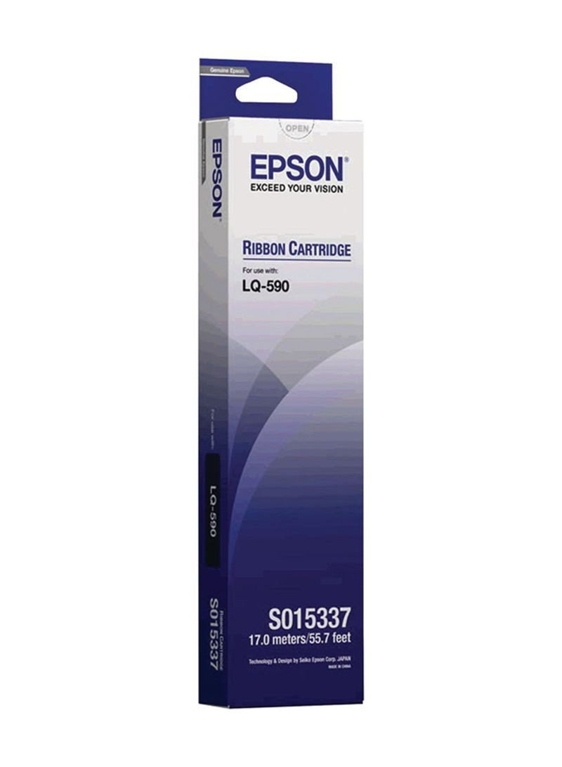 Epson Black Fabric Ribbon Cartridge LQ-590 (S015337)