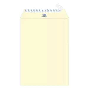 FIS Executive Laid Paper Envelopes Peel & Seal, Pack of 25 Pcs. Camelle off White Color, C4 (324 x 229 mm) Size, 100 GSM - FSEE1027POWB25