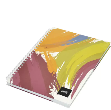 Light Spiral Hard Cover Notebook Single Line (Pack of 5 Pcs X 100 Sheets) 9X7 Inch Size - LINBS971804