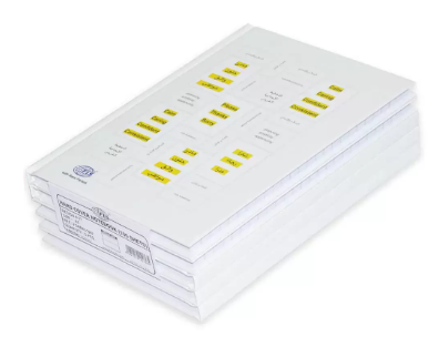 5-Piece FIS Hard Cover Notebook Single Line A5, 100-Sheets - FSNBA51907