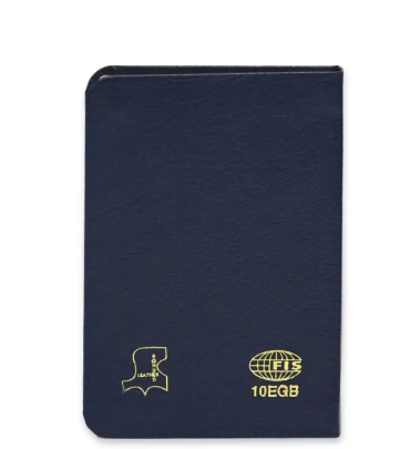 FIS Golden Bonded Leather Pocket Diary 2024 (English) Blue - FSDI10EGB24BL