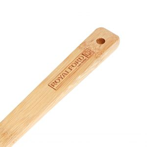 Royalford Flat Turner Heat Resistant Soft Grip Turner - Bamboo - Wooden - 30 CM