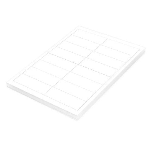 FIS Multipurpose Laser Labels, Colour White, Size 96.5X33.8MM, (16 Sticker x 100 Sheet) A4 Size, E.U. Origin Material - FSLA16-5-100