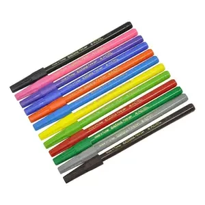 Adel Fibre Tip Pens, Pack of 12 Colors - ALFP2220213100