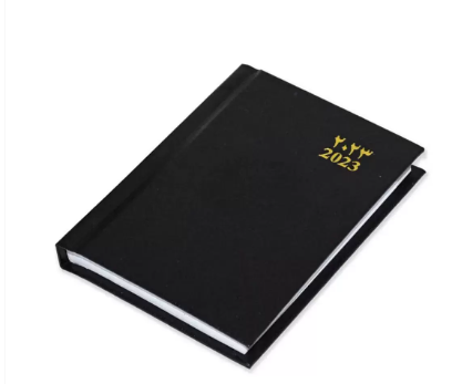 FIS 2023 Pocket Diary Arabic English Vinyl 1 Side Padded Black -FSDI10AE23BK