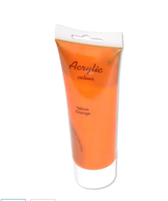 Artmate Acrylic Color In Tube, Yellow Orange Colour - JIPBA191302