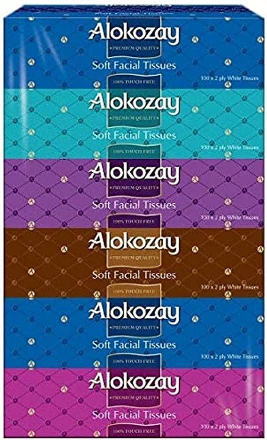 Alokozay 2 Ply Facial Tissue, 100 Sheets ( 1x36 Boxes)