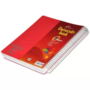 240-Sheet FIS 7-Subjects A4 Classico University Book PP Cover, Red - FSUB7SSPP04