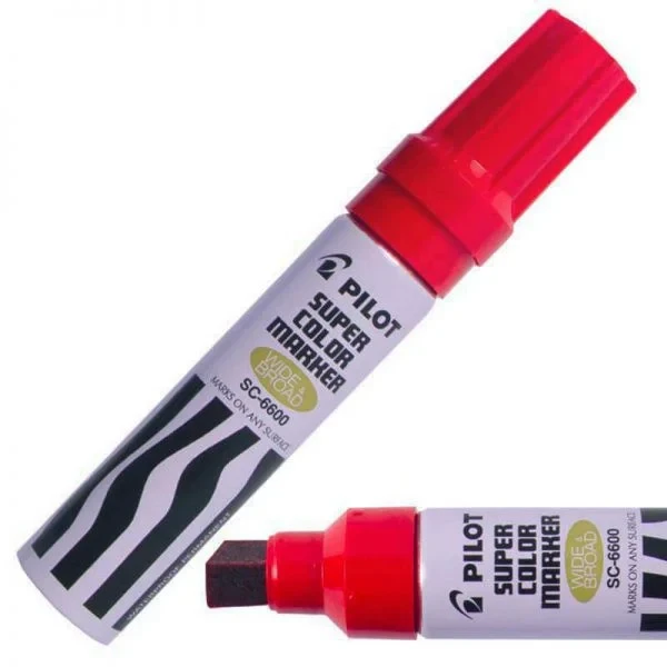 Pilot SC-6600 Super Color Jumbo Permanent Marker - Red