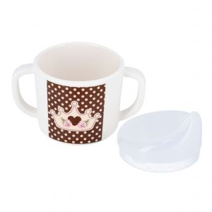 Royalford 200Ml Kids Melamine Sippy Cup With Pp Lid - Melamine - White