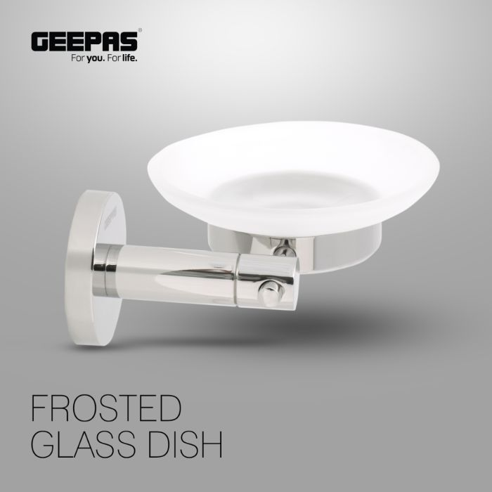 Soap Dish With Strong And Durable Metal Holder, Stylish And Sleek Soap Dish With Drainage, Easy To Install, 7-Year Warranty