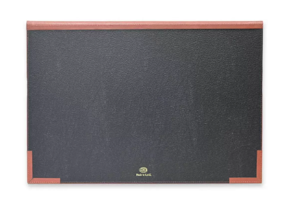 FIS Year Planner 2024 (English/French) Vinyl Desk Blotter, Brown - FSDKVIEF24BR