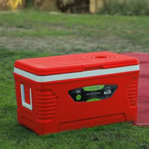 Royalford Insulated Ice Cooler Box - Plastic - Blue - 50 LITER