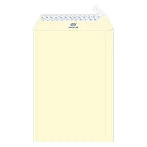 FIS Executive Laid Paper Envelopes Peel & Seal, Pack of 25 Pcs. Camille Off White Color, 10 x 7 inch Size, 100 GSM - FSEE1033POWB25