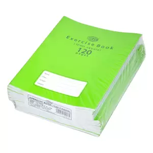 FIS Exercise Books 10 mm Square with Left Margin, 120 Pages, Pack of 12 Pieces, 16.5 x 21 cm Size - FSEBSQ10120N