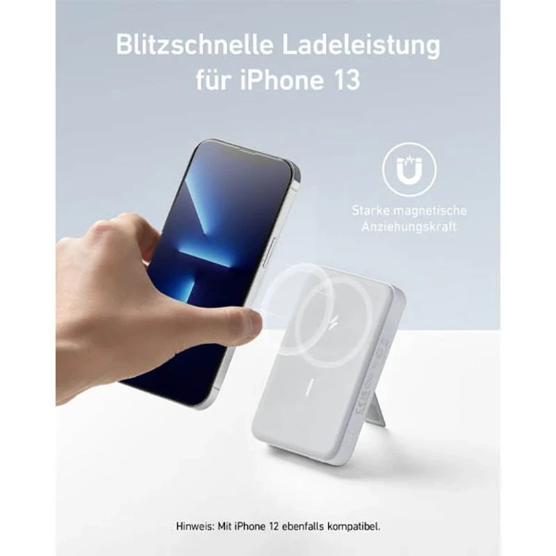 Anker 633 Magnetic Battery MagGo White