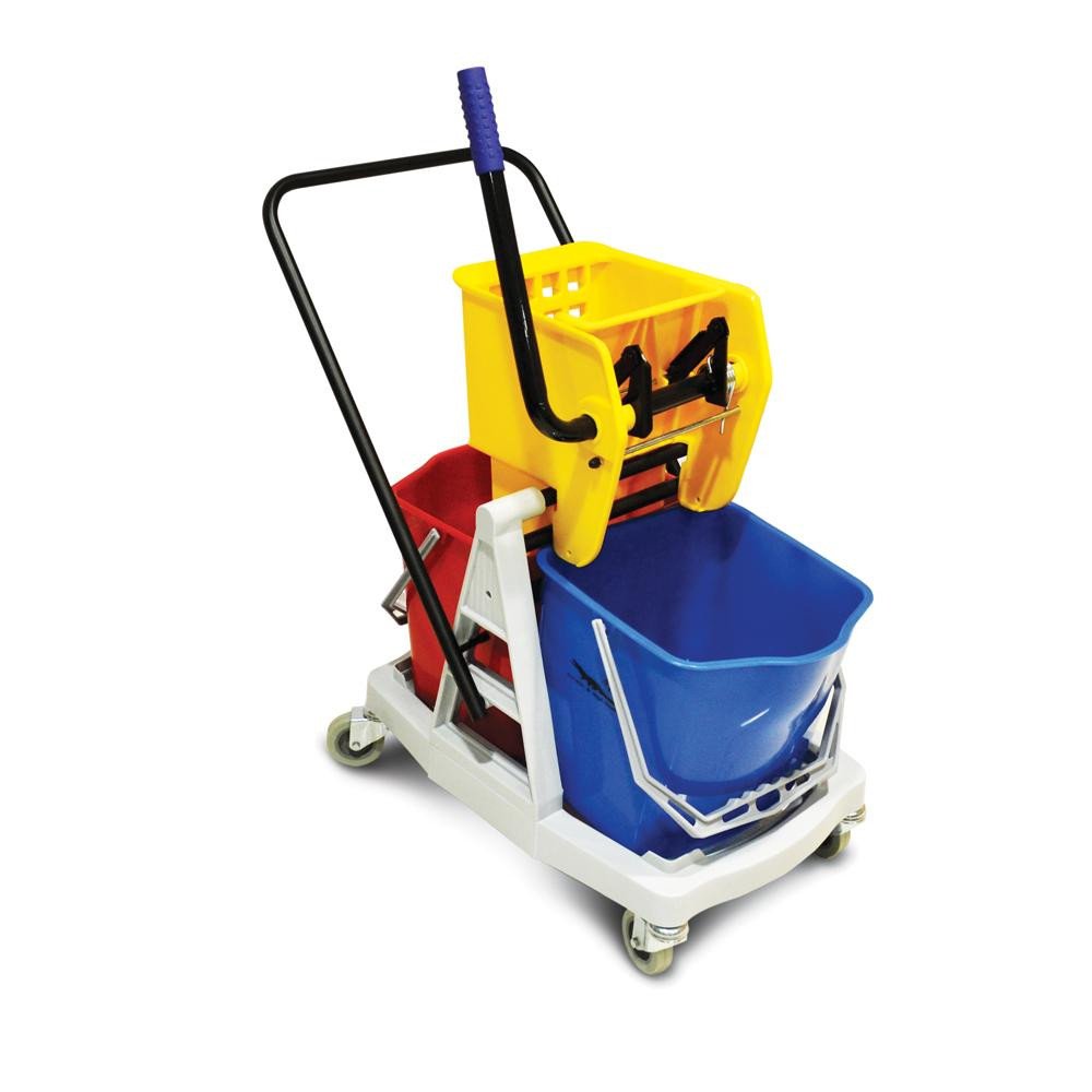 Double Bucket Mop Trolley | 34LTR