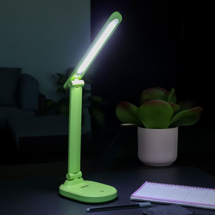 Geepas GDL5573N Rechargeable LED Desk Lamp - Portable With Flexible Neck | 36 SMD LED With 6 Hours Continuous Working Dc 12V Socket