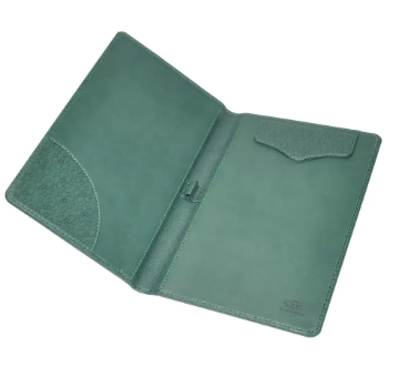 FIS Executive Bill Folder Green Color, Italian PU with Magnet Flap 150X245mm - FSCLBFGRD5
