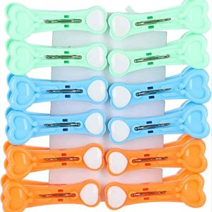 Royalford Purpose 12 Pieces Clip Hanger Clips - Plastic - Multicolor