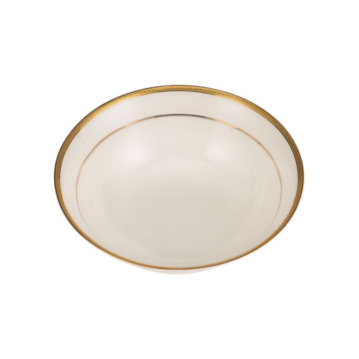 Premium Bone China Bowls, 9" Salad Bowl, RF10467 | Durable & Chip Resistant Bowl | Non-Toxic & Hygienic | White Bowl For Soup, Cereal, Salad, Ice-Cream, Dessert