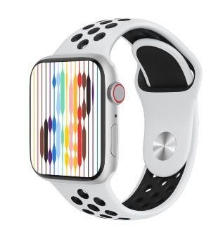 Green Smart Watch 45mm - White/Black