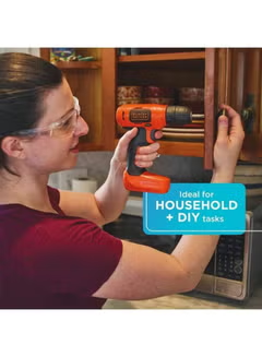 Cordless Drill Driver, 7.2V Li-Ion, BDCD8-B5, Orange/Black