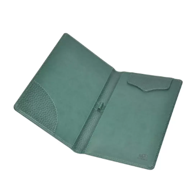 FIS Executive Bill Folder Green Color, Italian PU with Magnet Flap 150X245mm - FSCLBFGRD4