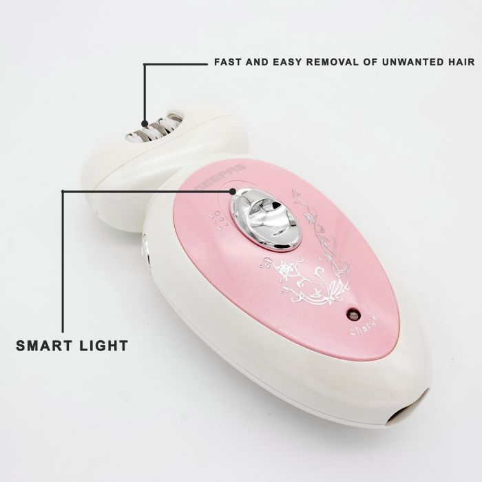 Geepas GLS8679 2 In 1 Rechargeable Ladies Epilator Set