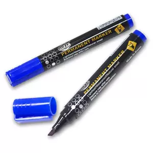 Fis Fis Permanent Markers - Broad 12 Pieces (blue) - FSMKPB04BL