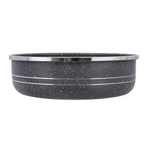 Royalford Round Baking Pan - Granite - Black - RF10093