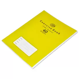 FIS Exercise Book, Pack of 24, Size:16 X 21 cm, 40 Pages, 10mm Square - FSEBSQ1040N