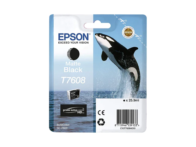 Epson C13T76084010 Matte Black Ink Cartridges 26ml