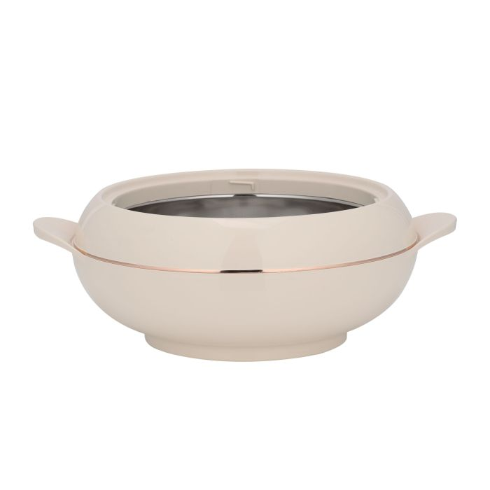 Omega Gold Insulated Casserole, Firm Twist Lock, RF11153 | Strong Handles | 3500ml Double Wall Insulated Serving Pot, Chapati Storage Box, Roti Serving Pot, Chapati Dabba