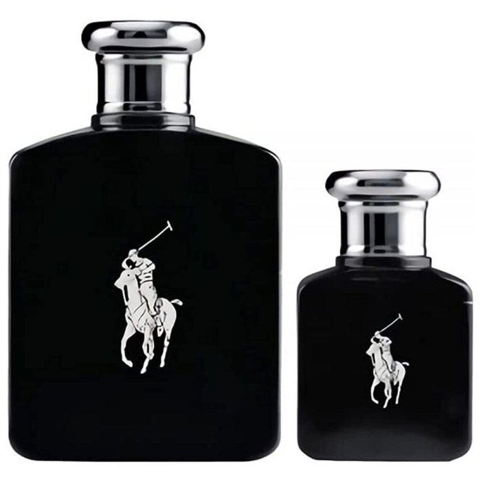 RALPH LAUREN POLO BLACK (M) EDT 125ML + EDT 15ML TRAVEL SET