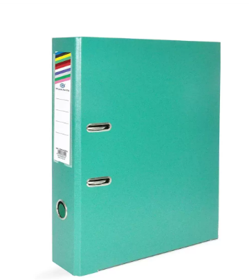Pack of 24 Pieces Fixed Mechanism Box File Green